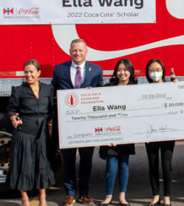 Coca Cola Scholar winner Ella Wang