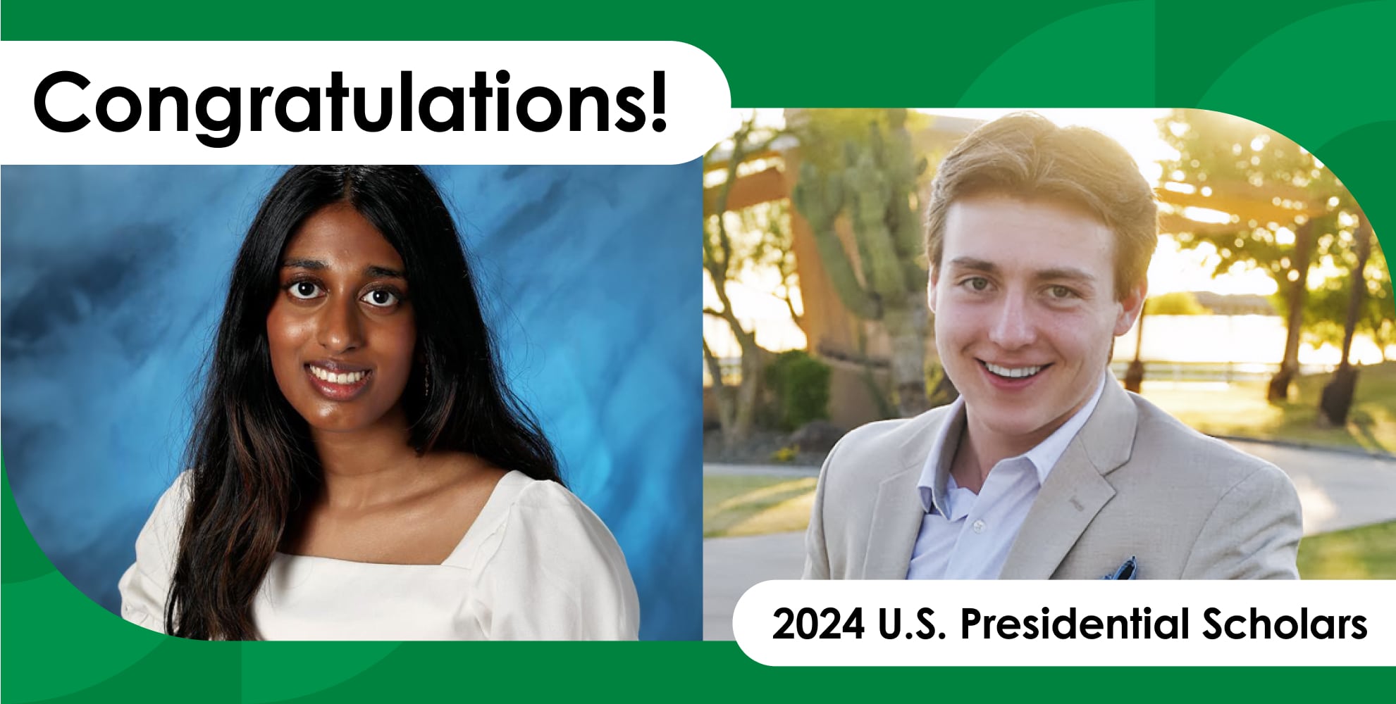 2 BASIS Seniors Named 2024 U.S. Presidential Scholars