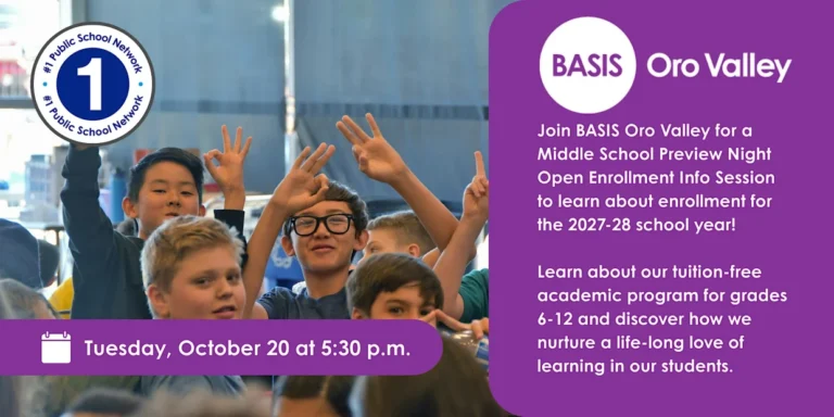 BASIS Oro Valley Middle School Preview Night